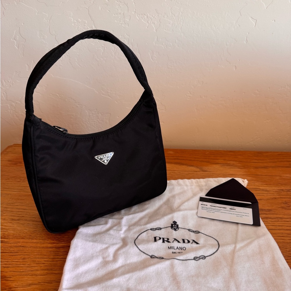 SOLD! Prada Tessuto Nylon Sport Mini Shoulder Bag Black